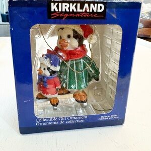 Kirkland Signature Teddy Riding Stick Pony Christmas Ornament Vintage 1999 NWT